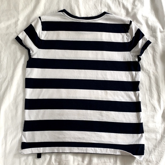 Ralph Lauren navy and white stripped tee - Picture 2 of 4